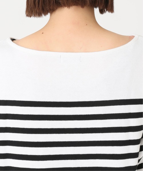 journal standard L'essage（ジャーナルスタンダードレサージュ）の「16/2ボーダープルオーバー◆（Tシャツ/カットソー・レディース・ホワイト/ブラック・FREE）」の5枚目の写真