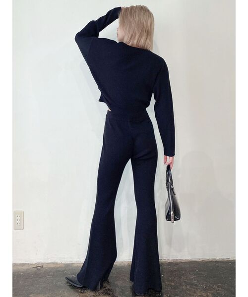 GYDA（ジェイダ）の「【セットアップ】リブフレアニットパンツ（その他パンツ・レディース・ブラック/ピンク/アイボリー・FREE）」の9枚目の写真