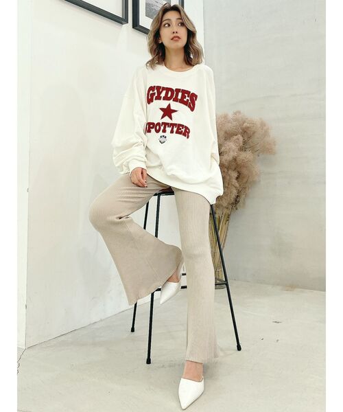 GYDA（ジェイダ）の「【セットアップ】リブフレアニットパンツ（その他パンツ・レディース・ブラック/ピンク/アイボリー・FREE）」の17枚目の写真