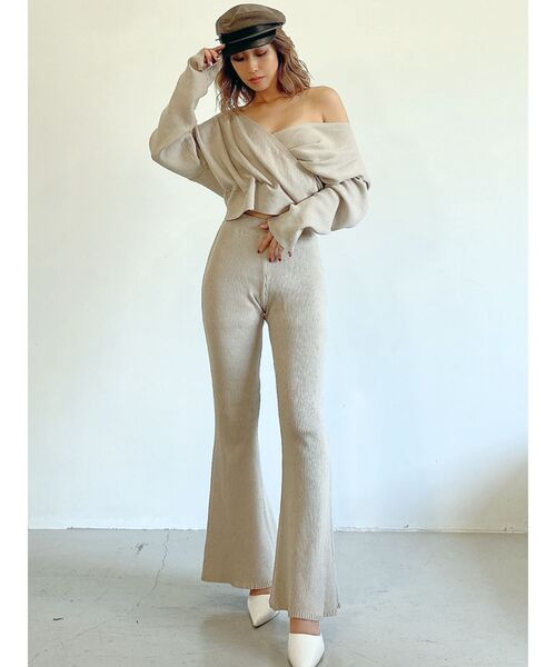 GYDA（ジェイダ）の「【セットアップ】リブフレアニットパンツ（その他パンツ・レディース・ブラック/ピンク/アイボリー・FREE）」の19枚目の写真