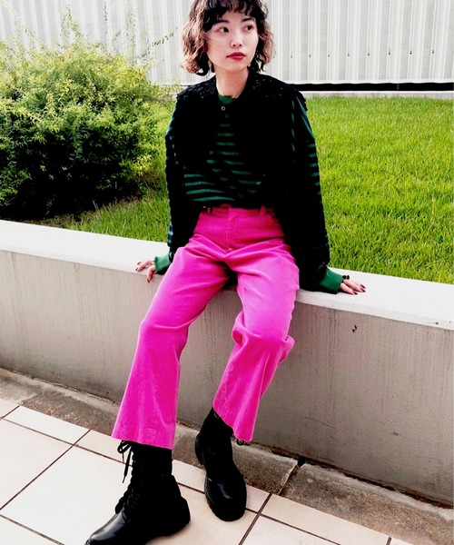 FREAK'S STORE（フリークスストア）の「eblouna/エブロ―ナ レースアッププラットフォームブーツ(トラックソールブーツ)（ブーツ・レディース・ブラック・38/37/36）」の17枚目の写真