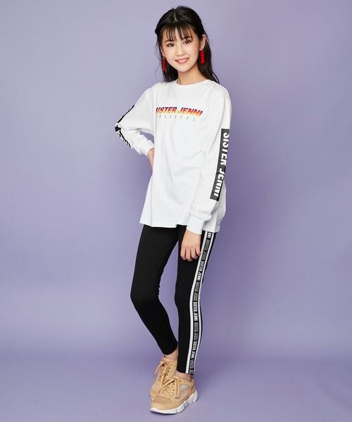 SISTER JENNI（SISTER JENNI）の「フラッグチェックテープスニーカー（スニーカー・キッズ・ベージュ/ブラック/オフホワイト・24cm/21cm/22cm/23cm/20cm）」の7枚目の写真