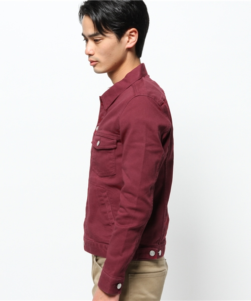 WEGO（ウィゴー）の「WEGO/ストレッチカラーGジャン（デニムジャケット・メンズ・ブラック/ロイヤルブルー/ワイン・LARGE/MEDIUM）」の17枚目の写真