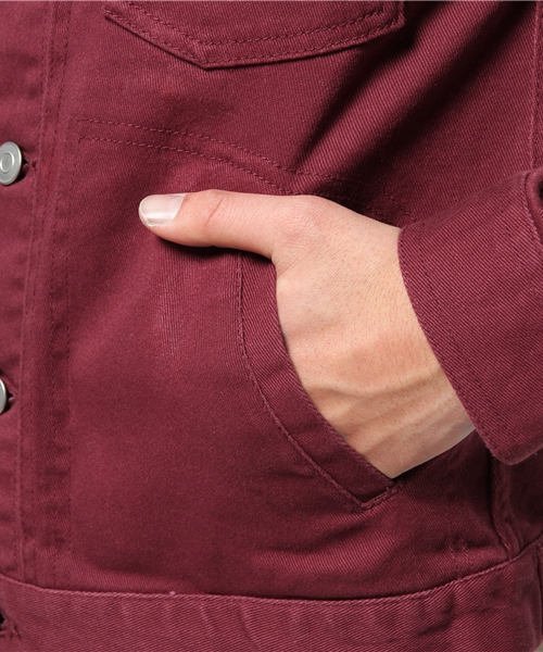 WEGO（ウィゴー）の「WEGO/ストレッチカラーGジャン（デニムジャケット・メンズ・ブラック/ロイヤルブルー/ワイン・LARGE/MEDIUM）」の13枚目の写真