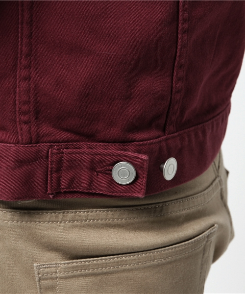 WEGO（ウィゴー）の「WEGO/ストレッチカラーGジャン（デニムジャケット・メンズ・ブラック/ロイヤルブルー/ワイン・LARGE/MEDIUM）」の14枚目の写真