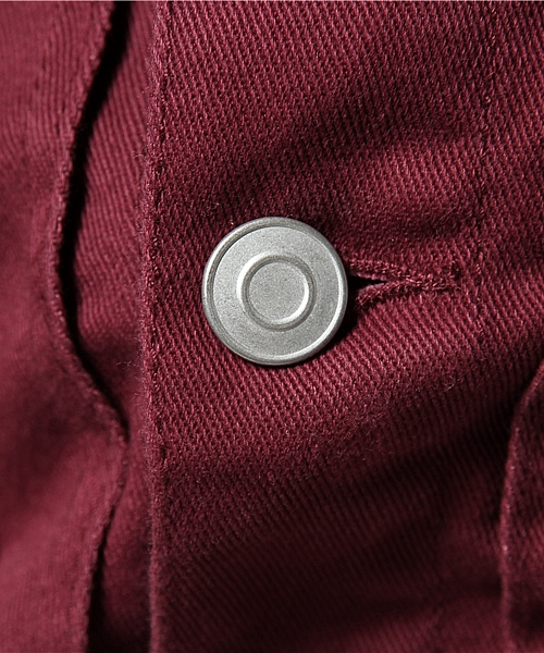 WEGO（ウィゴー）の「WEGO/ストレッチカラーGジャン（デニムジャケット・メンズ・ブラック/ロイヤルブルー/ワイン・LARGE/MEDIUM）」の7枚目の写真