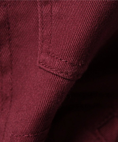 WEGO（ウィゴー）の「WEGO/ストレッチカラーGジャン（デニムジャケット・メンズ・ブラック/ロイヤルブルー/ワイン・LARGE/MEDIUM）」の9枚目の写真