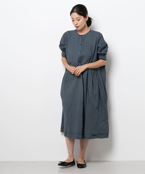 Samansa Mos2（サマンサ モスモス）の「オーバーレースハオリワンピース（ワンピース・レディース・オレンジ/キナリ/ネイビー・ﾌﾘ-）」の6枚目の写真