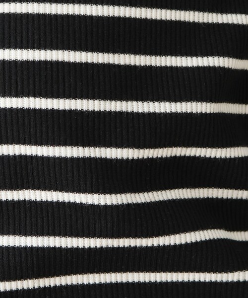 SHOO・LA・RUE（シューラルー）の「◆リブクルーネックジャージ（Tシャツ/カットソー・レディース・ブラック/アイボリー/ブラック系2/キャメル・02/03/04/05）」の10枚目の写真