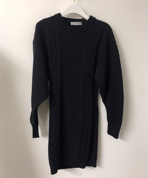 a lot of love（ア ロット オブ ラブ）の「バックオープン　ドロップショルダー　ミニ丈ワンピース　ama（ワンピース・レディース・オフホワイト/ブラック/グレー・FREE）」の18枚目の写真