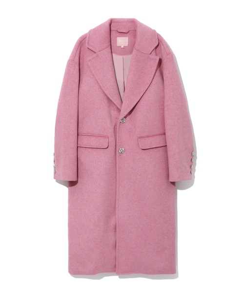 BAPY BY A BATHING APE(ベイピーバイアベイシングエイプ)の「BAPY/オーバーコート(チェスターコート・レディース・ピンク・SMALL/X-SMALL)」の7枚目の写真