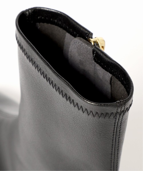 LE TALON（ルタロン）の「GRISE 3cmスクエアソフトフィットショートブーツ◆（ブーツ・レディース・アイボリー/ブラック系その他/ブラウン系その他・SMALL/MEDIUM/LARGE/X-LARGE/X-SMALL）」の4枚目の写真