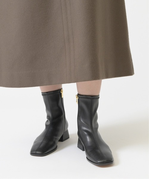 LE TALON（ルタロン）の「GRISE 3cmスクエアソフトフィットショートブーツ◆（ブーツ・レディース・アイボリー/ブラック系その他/ブラウン系その他・SMALL/MEDIUM/LARGE/X-LARGE/X-SMALL）」の5枚目の写真