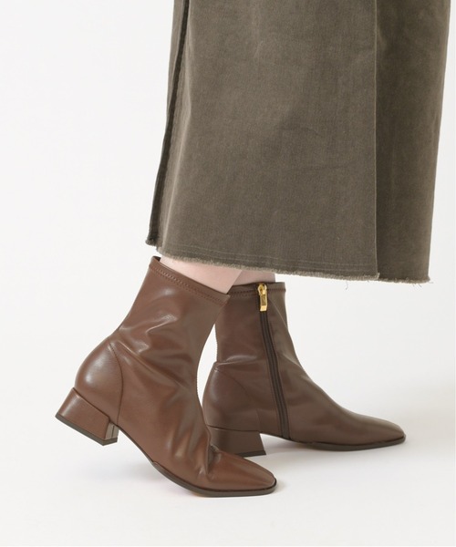 LE TALON（ルタロン）の「GRISE 3cmスクエアソフトフィットショートブーツ◆（ブーツ・レディース・アイボリー/ブラック系その他/ブラウン系その他・SMALL/MEDIUM/LARGE/X-LARGE/X-SMALL）」の12枚目の写真