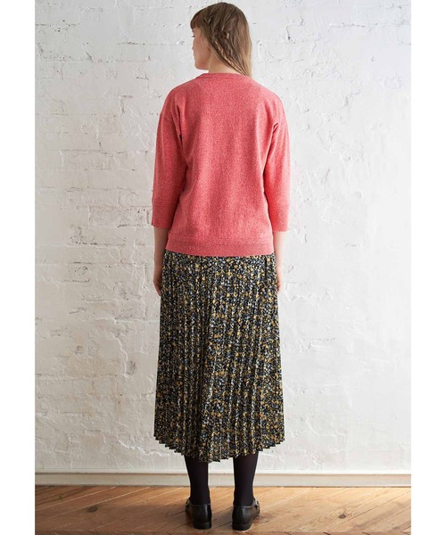 シロップ.(シロップ.)の「つぶつぶネップヤーン 七分袖ニットトップス(ニット/セーター・レディース・レッド系その他/クリーム・SMALL/MEDIUM/LARGE/X-LARGE/XX-LARGE)」の8枚目の写真