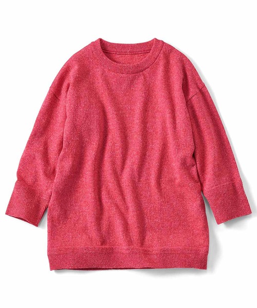 シロップ.(シロップ.)の「つぶつぶネップヤーン 七分袖ニットトップス(ニット/セーター・レディース・レッド系その他/クリーム・SMALL/MEDIUM/LARGE/X-LARGE/XX-LARGE)」の10枚目の写真