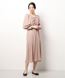 earth music&ecology | フラワーフロントシャーリングワンピース ＊(ワンピース)