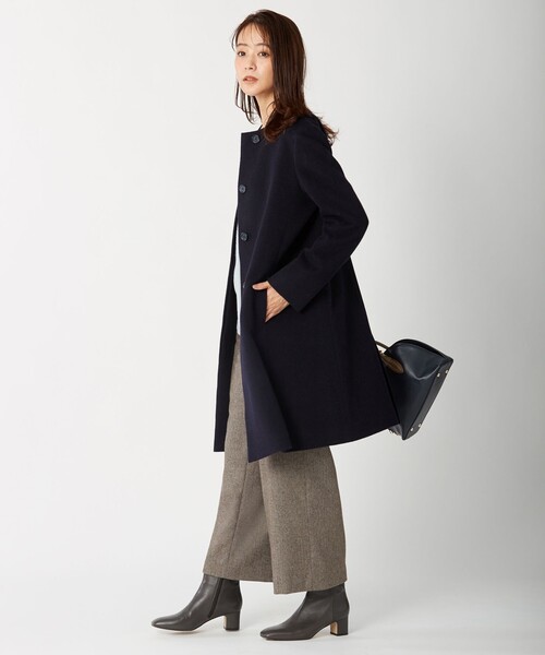 J.PRESS Ladies(J.プレス レディス)の「【洗える】PURE CASHMERE Vネック ニット(ニット/セーター・レディース・ベージュ系/ライトグリーン系/ふじ色系/ピンク系・SMALL)」の10枚目の写真