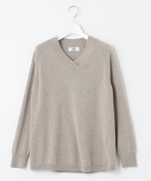 J.PRESS Ladies(J.プレス レディス)の「【洗える】PURE CASHMERE Vネック ニット(ニット/セーター・レディース・ベージュ系/ライトグリーン系/ふじ色系/ピンク系・SMALL)」の13枚目の写真