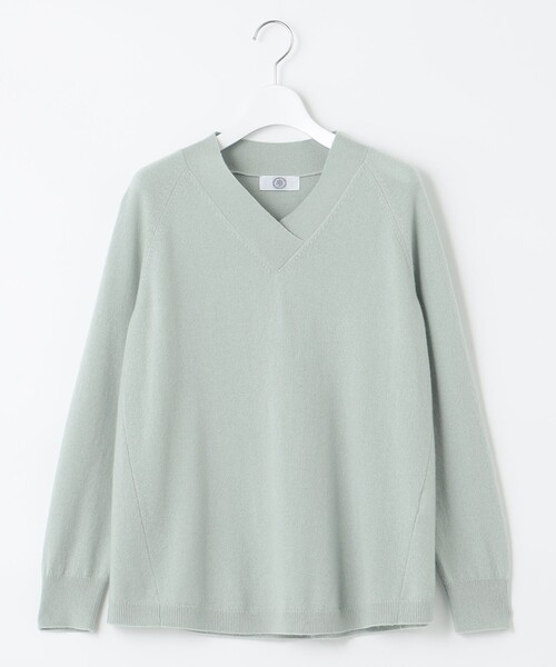 J.PRESS Ladies(J.プレス レディス)の「【洗える】PURE CASHMERE Vネック ニット(ニット/セーター・レディース・ベージュ系/ライトグリーン系/ふじ色系/ピンク系・SMALL)」の14枚目の写真