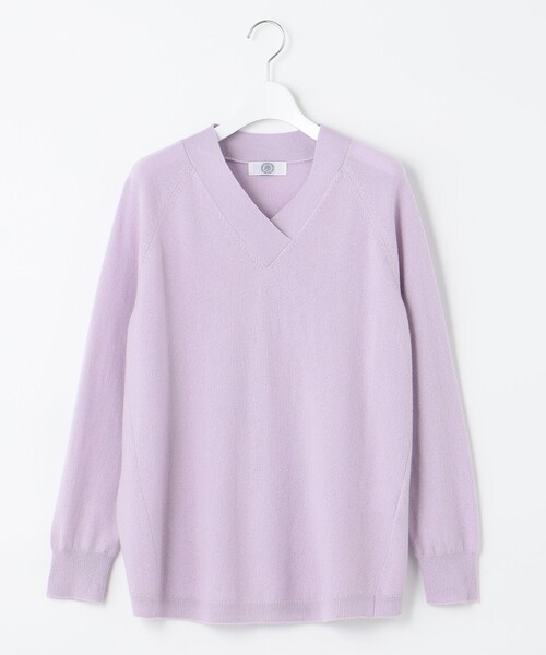 J.PRESS Ladies(J.プレス レディス)の「【洗える】PURE CASHMERE Vネック ニット(ニット/セーター・レディース・ベージュ系/ライトグリーン系/ふじ色系/ピンク系・SMALL)」の15枚目の写真