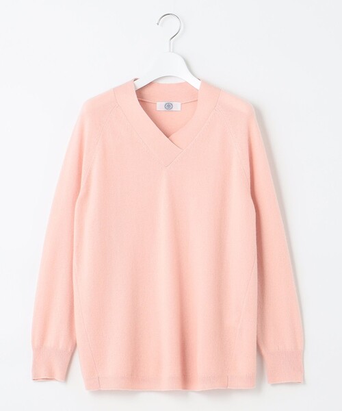 J.PRESS Ladies(J.プレス レディス)の「【洗える】PURE CASHMERE Vネック ニット(ニット/セーター・レディース・ベージュ系/ライトグリーン系/ふじ色系/ピンク系・SMALL)」の16枚目の写真