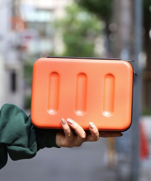 Nahe(ネーエ)の「nahe/ネーエ ハードシェルケース L 収納ケース モバイルガジェット バンクオーガナイザー 耐衝撃性 モバイルバッテリー 収納(PCグッズ・メンズ・ブラック/オレンジ/グリーン/アイボリー・FREE)」の1枚目の写真
