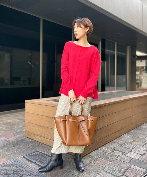 un dix cors（アンディコール）の「幅広いシチュエーションに対応　フロントベルトバッグ（ハンドバッグ・レディース・ブラウン/イエロー/グレイッシュベージュ・FREE）」の16枚目の写真