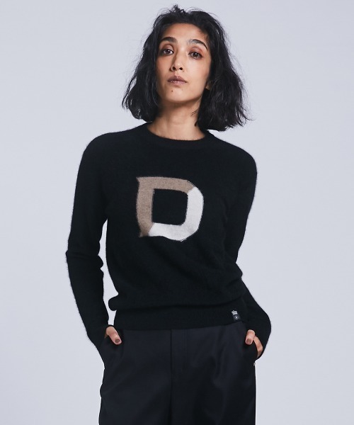 DOUBLE STANDARD CLOTHING(ダブルスタンダードクロージング)の「ファーニット(ニット/セーター・レディース・ブラック/ベージュ・38/36)」の1枚目の写真