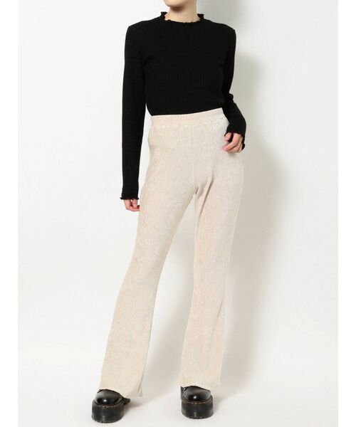 jouetie（ジュエティ）の「フィットフレアベロアパンツ（その他パンツ・レディース・ブラック/ピンク/グリーン/アイボリー・MEDIUM）」の21枚目の写真