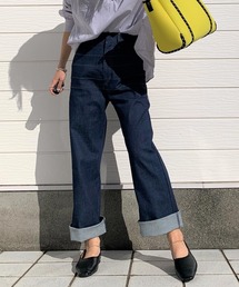 Q | ボーダーラインデニムパンツ(デニムパンツ)