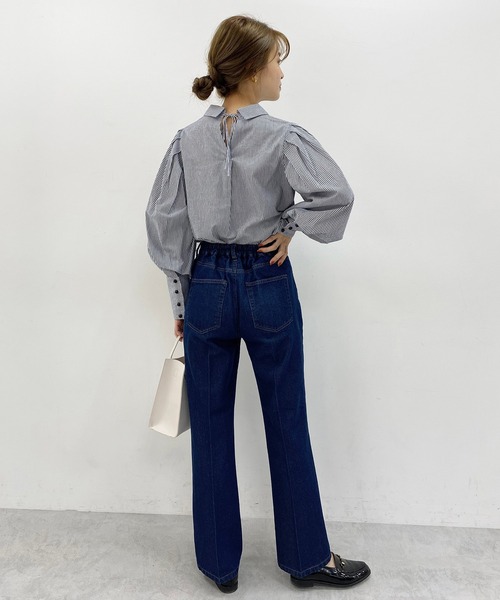 one after another NICE CLAUP（ワンアフターアナザーナイスクラップ）の「デニムパンツ（デニムパンツ・レディース・ネイビー・MEDIUM）」の11枚目の写真