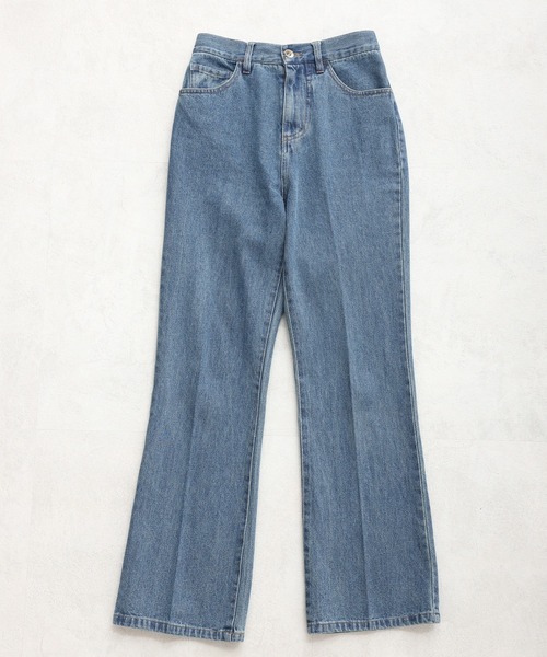 one after another NICE CLAUP（ワンアフターアナザーナイスクラップ）の「デニムパンツ（デニムパンツ・レディース・ネイビー・MEDIUM）」の3枚目の写真