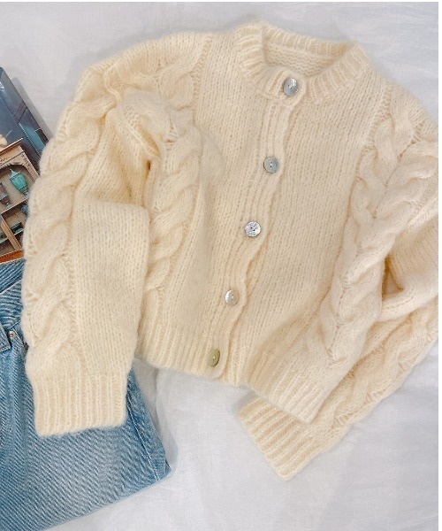 Vicente（ヴィセンテ）の「shell knit（ニット/セーター・レディース・ホワイト/オレンジ/パープル・FREE）」の16枚目の写真