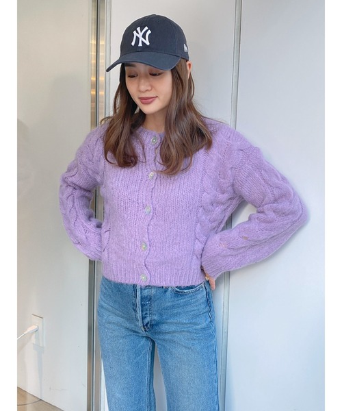 Vicente（ヴィセンテ）の「shell knit（ニット/セーター・レディース・ホワイト/オレンジ/パープル・FREE）」の12枚目の写真