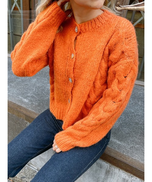 Vicente（ヴィセンテ）の「shell knit（ニット/セーター・レディース・ホワイト/オレンジ/パープル・FREE）」の19枚目の写真