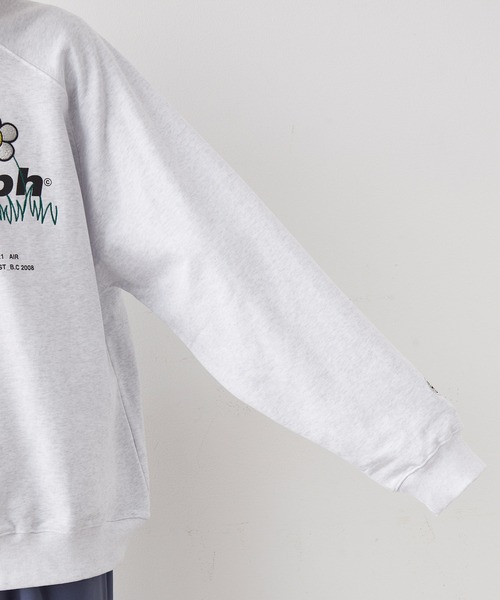 Paragraph(パラグラフ)の「【PARAGRAPH_NO.35】 フラワーロゴクルースウェット(スウェット・メンズ・ライトグレー/ラベンダー/ブルー系その他4/グリーン・FREE)」の7枚目の写真