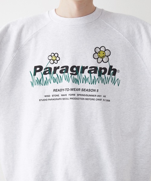 Paragraph(パラグラフ)の「【PARAGRAPH_NO.35】 フラワーロゴクルースウェット(スウェット・メンズ・ライトグレー/ラベンダー/ブルー系その他4/グリーン・FREE)」の18枚目の写真