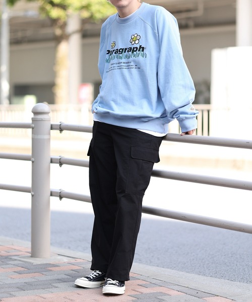 Paragraph(パラグラフ)の「【PARAGRAPH_NO.35】 フラワーロゴクルースウェット(スウェット・メンズ・ライトグレー/ラベンダー/ブルー系その他4/グリーン・FREE)」の15枚目の写真