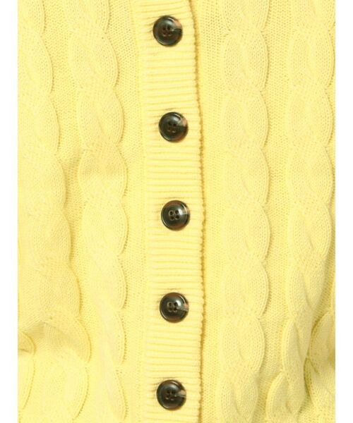 jouetie（ジュエティ）の「2WAYサマーケーブルニット（ニット/セーター・レディース・アイボリー/ブラック/ピンク/イエロー/グリーン/ブルー・MEDIUM）」の8枚目の写真