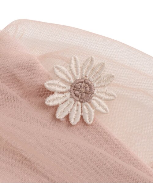 Seraph（セラフ）の「チュールフラワーチュニック（チュニック・キッズ・グリーン/アイボリー/ピンク・90/100/110/120/80/130/95/140）」の5枚目の写真