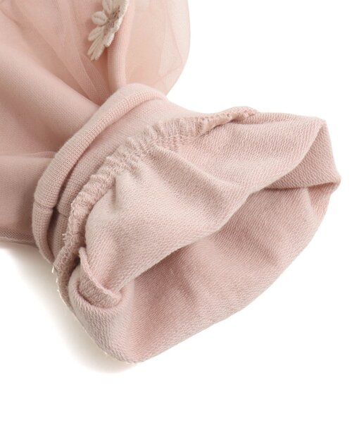 Seraph（セラフ）の「チュールフラワーチュニック（チュニック・キッズ・グリーン/アイボリー/ピンク・90/100/110/120/80/130/95/140）」の8枚目の写真