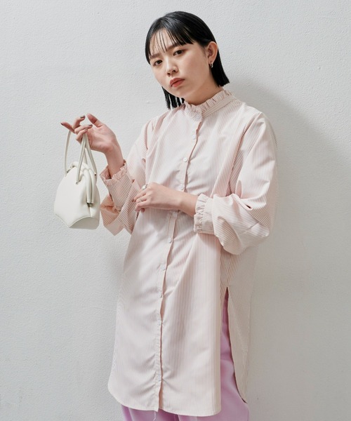 Aunt Marie's（アントマリーズ）の「2WAYフリルシャツブラウス（シャツ/ブラウス・レディース・ホワイト/ライトブルー/ピンク/ブルー・FREE）」の7枚目の写真