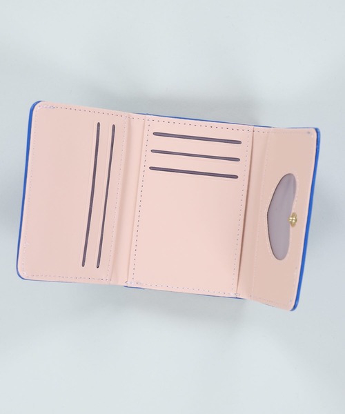 SPINNS（スピンズ）の「【三つ折り型】メタルフラワーミニウォレット（財布・レディース・ブラック/グリーン/オレンジ/ブルー/ピンク/レッド・ONESIZE）」の15枚目の写真