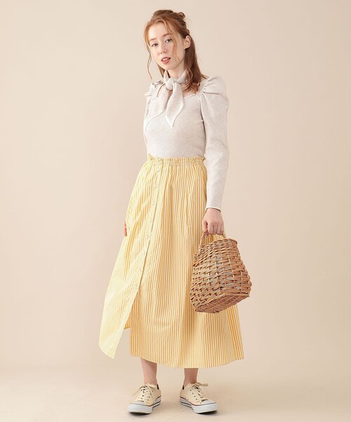 DEICY（デイシー）の「ボウタイセットリブニット（ニット