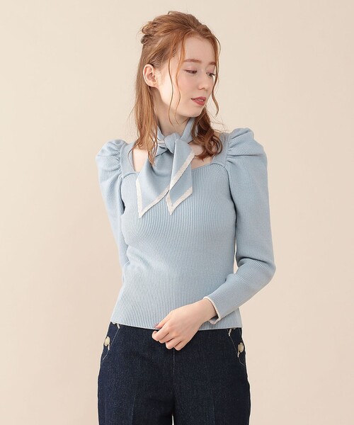 deicy♡ボウタイセットリブニット DEICY（デイシー）の「ボウタイセットリブニット（ニット/セーター