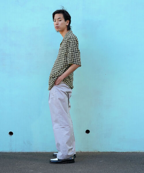 VAPORIZE(ヴェイパライズ)の「VAPORIZE / Basket Open Collar Shirt(シャツ/ブラウス・メンズ・クリーム/ピンク・SMALL/MEDIUM/LARGE)」の22枚目の写真