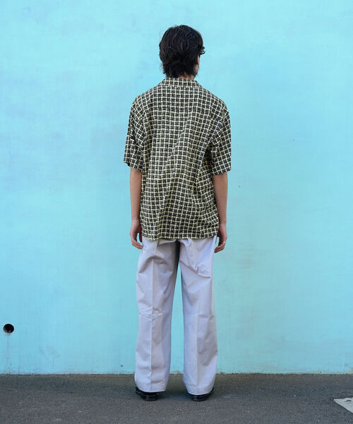 VAPORIZE(ヴェイパライズ)の「VAPORIZE / Basket Open Collar Shirt(シャツ/ブラウス・メンズ・クリーム/ピンク・SMALL/MEDIUM/LARGE)」の20枚目の写真
