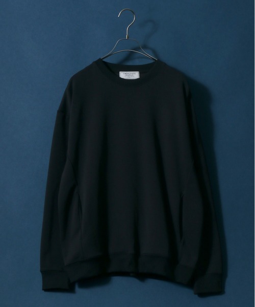 セール】Ponte Fabric Oversize Sweatshirt/ストレッチ ポンチ 