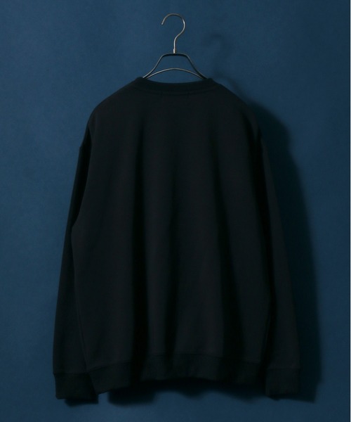 ANPAS(アンパス)の「Ponte Fabric Oversize Sweatshirt/ストレッチ ポンチ オーバーサイズ トレーナー(スウェット・メンズ・カーキ/サックスブルー/ライトグレー/ブラック・L/M/LL)」の5枚目の写真